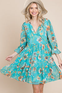 Floral Chiffon Dress