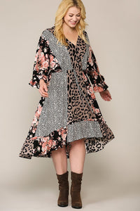 Leopard/Floral Dress